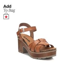 in stock High Sandals, Casual Heels, Medium Brown, Cross Straps, Women's Casual, Platform Sandals, Brown Color, Womens Sandals, Casual Women