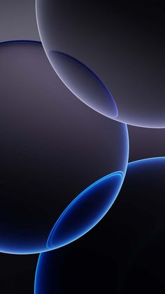 an abstract blue and black background with circles