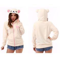 Kawaii Hoodie Aesthetic, Gloomy Bear Hoodie, Quince Gifts, Cutecore Clothes, Shopping Web, Cute Sweats, Mcbling Fashion, Silly Clothes, Sweat Jacket