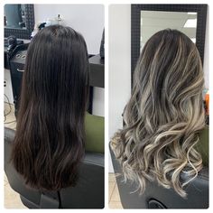 Black To Dark Blonde Hair, Black To Blonde Highlights, Blonde Highlights Dark Eyebrows, Hair Color Ideas For Brunettes For Summer 2023, Heavy Highlights On Dark Hair Brown, Dimensional Ash Blonde Balayage, Hilight Hair Colors Dark Brown, Full Blonde Highlights On Dark Hair, Full Head Of Foils On Brown Hair