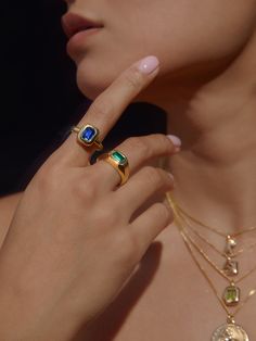 Inspired by objects you want to squeeze, squish, touch, the Bubble Collection is a juxtaposition between hard materials and soft shapes. Using precious and semi-precious stones and soft edges, we’ve crafted these timeless pieces to satisfy our sensory obsessions. *IN STOCK: SAPPHIRE Modern Gemstone Dome Ring For Promise, Modern Open Ring Jewelry With Birthstone, Modern Gemstone Dome Promise Ring, Modern Emerald Ring As Gift, Modern Open Emerald Ring With Birthstone, Modern Rings With Stones, Modern Gold Rings With Stones, Modern Open Ring Birthstone Ring With Gemstone, Modern Emerald Ring As A Gift