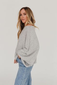 An essential, everyday sweater is the Fly With Me Batwing Sleeve Knit Sweater - the perfect silhouette to add a boho pop to any bottoms! This will become your new wardrobe staple because it features: Cozy, stretch knit fabric Relaxed and loose fit Batwing long sleeves Boat neckline An everyday boho outfit pair with: Seamless Layering Tank, Kick The Dust Up Flare, Kasia Layered Necklace *Due to lighting and differences in monitors, actual colors may vary slightly from what appears online. Model i Womens Boho Tops, Fly With Me, Everyday Sweater, Boho Outfit, Bohemian Women, Bohemian Tops, Layering Tanks, Perfect Wardrobe, The Fly