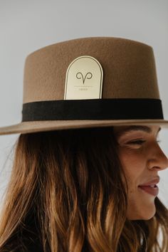 Laser cut gold metal cards to fit into your hat band. This edgy and unique accessory gives you a fun way to confidently show the world who you are. Dimensions - 5 cm x 7.5 cm Material - Laser Etched Metal Laser Etched Metal, Gigi Pip, Boho Cowgirl, Women Hats Fashion, Hat Size Chart, Boho Hat, Halo Style, Wearing A Hat, Western Hats