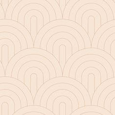 an art deco style wallpaper with circles and lines in pink, on a beige background