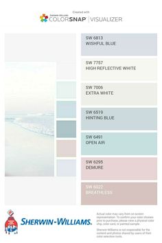 the color scheme for sheryln - williams's paint swatches is shown