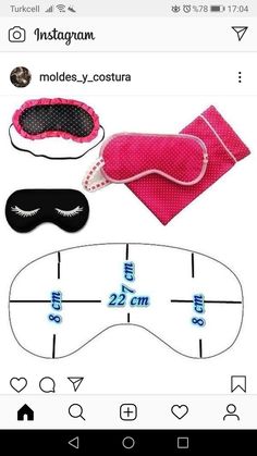 an image of some sleep masks on a cell phone