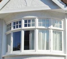 an image of a white house with windows