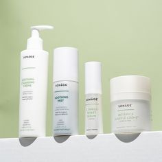 Our Sensitivity Skin Care Set is ideal for combination, oily, acne-prone skin as it balances natural facial oils to soothe and calm irritated skin. This Skincare Sample Kit includes a cleanser, toner, serum, and moisturizer. Step 1: Soothing Cleansing Creme - Pore-purifying cream cleanser reduces excess oil and unclogs pores. Step 2: Soothing Mist - Calming alcohol-free mist removes excess oil, clarifies and freshens the complexion without stripping the skin. Step 3: C Shield Smart Serum® - Revo Rebranding Business, Custom Skincare, Serum Skincare, Facial Oils, Skincare Branding, Skincare Samples, Glamour Nails, Natural Facial, Glow Skin