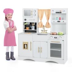 Toddler Play Kitchen, Modern Kitchen Set, Toy Kitchens, Countertop Ice Maker, Kitchen Sets For Kids