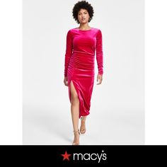 in stock Dark Pink, Sam Edelman, A Line Skirts, In Store, Pick Up, Buy Online, Long Sleeve Dress, Velvet, Women Accessories