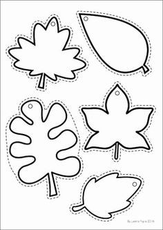 cut out leaf shapes to make fall leaves