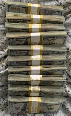 a photo of many, many stacks of $100 bills; each stack is labeled $1000. Money Vision Board, Vision Board Images, Money Pictures, Manifesting Vision Board, Vision Board Photos, Vision Board Pictures, Vision Board Affirmations, Dream Vision Board, Money On My Mind