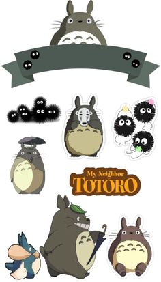 the totoro stickers are all different colors