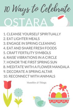 the ten ways to celebrate ostraa