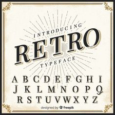 an old - fashioned font with the letters and numbers to be used in this type