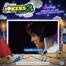 an advertisement for the musical joker's cruise 3 starring shan klush and friends