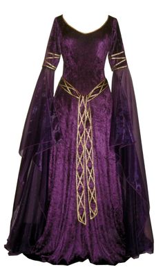 . Dresses Medieval, Elven Dress, Medieval Costume, Fantasy Gowns, Medieval Clothing