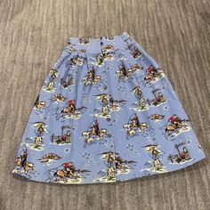 Super Cool Vintage Skirt. Although It’s A Medium I Would Say It Fits More Like A Small. I Wear A Medium And It’s A Little Snug. It’s Made To Be High Waisted. Great Quality 100% Cotton Rodeo Cowboy, Cool Vintage, Vintage Skirt, Super Cool, Rodeo, Cowboy, Womens Skirt, Womens Sizes, High Waisted