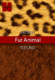 an animal fur texture is shown with the words pattern fur animal textures in red and black