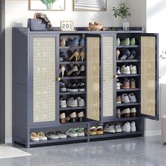 PRICES MAY VARY【Entryway Shoe Storage】Get rid of chaosThis free standing shoe rack makes it easy to find your favorite shoes for busy morningsPerfect for entrywayhallwayor living roommaking your home look neat and space-savingeasily accessibleProduct size:13D x 47.2W x 42.2H H inches 【Large capacity storage】Our bamboo shoe cabinets has a 7-layer structureincluding a 6-layer cabinet and a layer of flip door storage gridproviding you with enough space to meet the needs of your familyThe shoe rack Shoe Rack For Closet, Shoe Cabinet Storage, Storage Cabinet With Doors, Cabinet With Doors, Hallway Living Room, Shoe Storage Cabinet, Shoe Storage