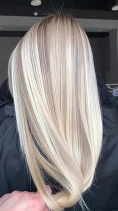 Medium Blonde With Platinum Highlights, Long Blonde Hair Cuts With Layers, Real Blonde Hair, Burnett To Blonde Before And After, Bright Blonde Hair Color Ideas, Barbie Blonde Hair Color, Warm Vs Cool Blonde, All Over Blonde Hair Color