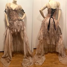 Decaying Dress, Wasteland Desert, Ragged Dress, Wasteland Costume, Apocalyptic Outfit, Torn Dress, Distressed Dress, Machine Work, Desert Fashion