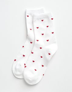 These socks are designed with an above-ankle height with graphic details. Socks With Hearts, Giveaway Ideas, Socks Aesthetic, Trendy Socks, Heart Socks, Fun Socks, Digital Closet, Cute Preppy Outfits, Big Things