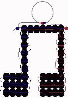 the letter l is made up of circles and lines