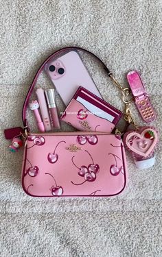 pink coach bag