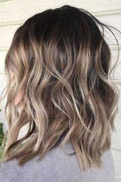 Ashy Bronde Lob Frontal Hairstyles, Brown To Blonde