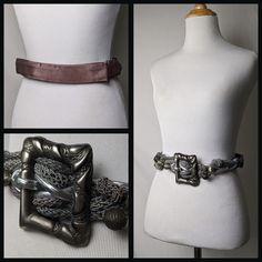 "Vintage 70s 80s Artisan Carolyn Tanner Silver Lurex Braided Rope Belt  This vintage artisan belt is a timeless piece from the 70s and 80s. The striking silver lurex braided rope is the perfect touch of elegance for any wardrobe. Hand-crafted with meticulous attention to detail, this belt is a luxurious statement piece. Vintage 70s 80s Artisan Carolyn Tanner Silver Lurex Braided Rope Belt details: Made of a braided beads and robe in a metallic silver and grays and adorned with a statement engrav Vintage Adjustable Belt For Party, Adjustable Vintage Party Belt, Rope Belt, Braided Belt, Braided Rope, The 70s, Jewelry Inspo, Vintage 70s, Timeless Pieces