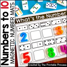 what's the number? printable math game for kids to practice numbers and counting