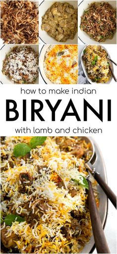 Biryani is a mixed rice dish popular throughout the Indian subcontinent. It is made with long-grain basmati rice, meat, and aromatic spices including cinnamon, cloves, cumin, and saffron. Learn how to make this delicious chicken and lamb biryani recipe with my easy step-by-step instructions and images. Biryani Mix Recipe, Indian Chicken And Rice Recipes, Lamb Biryani Recipe Easy, Indian Rice Recipes Biryani, Beet Dishes, Lamb Biryani Recipe, Beef Biryani Recipe, Indian Biryani, Arabic Dishes