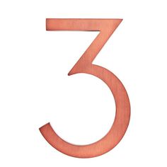 the number five is made out of metal