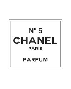 Chanel Printable, Chanel Stickers, Chanel Sign, Chanel Poster, Perfume Logo, Perfume Chanel, Chanel Decor, Chanel Print, Perfume Label