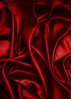 the red fabric is very soft and shiny