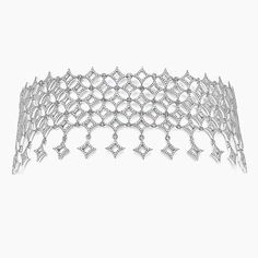 MJ Rodriguez Diamond Choker | Infinite Icon | Brilliant Earth Diamond Cuff Necklace, Luxury Diamond Choker For Formal Occasions, Luxury Diamond White Jewelry With Diamond Markers, Luxury Diamond Jewelry With Diamond Markers, Fine Jewelry Silver Diamond Choker, Fine Jewelry Silver Diamond Choker Necklace, Silver Diamond Choker Necklace Fine Jewelry, Elegant Diamond Choker For Formal Events, Luxury Formal Choker With 17 Jewels