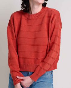 A sweater that puts the fun back in functional. Playful colors combine with a relaxed fit for a layer that calls out for pairing over a button-up, under a jacket or on its own. Versatility, redefined. Playful Colors, Resale Shops, Toad, Sweater And Shorts, Shirt Sale, Overall Shorts, Sweater Skirt, Skirt Pants, Sweater Jacket