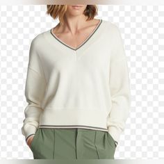 Rare $248 Rlx Ralph Lauren V Neck Cricket Performance Sweater Women's M Wool Relaxed And La8d Down Pit To Pit 23in, Length 23in. 52% Polyester, 48% Wool. Cut Material Label. Info Taken From Official Site Introducing The Rlx Ralph Lauren V Neck Cricket Performance Sweater, A Must-Have For Women Who Love To Flaunt Their Preppy Style. This Sweater Comes In A Beautiful Ivory Color And Is Made Of A Blend Of Polyester And Wool, Ensuring Maximum Comfort And Warmth. The Tight-Knit Style And Relaxed Fit Make It Perfect For Any Occasion, Be It A Game Of Golf Or A Casual Day Out. This Sweater Features Long Sleeves, A V-Neckline, And Has Embroidered Logos, Making It Ralph Lauren V Neck, Wool Cut, Sweater Women's, Ralph Lauren Sweaters, Knit Style, Ralph Lauren Sweater, Ivory Color, Preppy Style, Tights