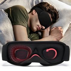 Experience Deep, Restorative Sleep Anywhere, Anytime! Introducing our Comfort 3D Sleeping Mask - the ultimate solution for achieving uninterrupted and rejuvenating sleep. Designed with your comfort and relaxation in mind, this innovative eye mask is here to revolutionize your sleep experience. Product Features: Pressure Relief 3D Design: Based on ergonomics, the contours of the eye area are deeper, allowing your eyes to move freely without any pressure. Say goodbye to tightness and discomfort, and hello to long-lasting comfort. 100% Block Out Light: With its larger coverage and perfectly fitting edges, this sleep mask ensures seamless shading, effectively blocking out all light. The unique nose area design prevents any light from entering, creating a completely dark sleeping environment. A Silk Sleep Mask, Restorative Sleep, Sleep Solutions, Digital Clock, Eye Cover, Sleeping Mask, For Eyes, Flexible Design, Restful Sleep