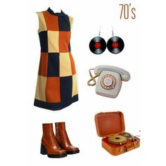 Flares With Platforms, 70s Looks Outfits, 70 Retro Fashion, Vintage Funky Outfits, Retro 70s Fashion Outfits, Retro Fashion 70s Outfits Inspiration, 60 Dresses 60s Style, 70 80 Fashion Outfit, 70s Outfits Dress