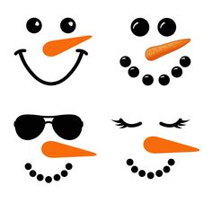 a snowman with sunglasses and carrots on his nose