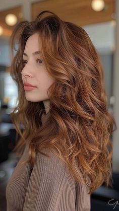 Soft Hair Color Aesthetic, Dark Golden Hair Color, Natural Auburn Balayage, Auburn Brown Balayage, Muted Copper Hair, Light Ginger Brown Hair, Red Hair Layers, Copper Brown Hair Color