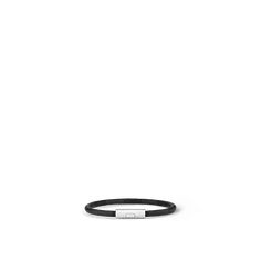 LOUIS VUITTON® - Keep It Bracelet - Graphite Louis Vuitton Official, Bracelet Collection, Shiny Silver, Men's Collection, Arm Band, Canvas Size, All Fashion, Black And Grey, Fashion Jewelry