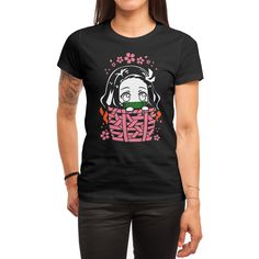 The fitted t-shirt is an everyday staple. Features 100% preshrunk 32-single, 4.3 oz. Combed & Ring-spun cotton (Heathers contain some polyester). Word Cat, Nezuko Kamado, Local Girls, Tee Outfit, Girl Gang, Cool Cartoons, Kimetsu No Yaiba, Pullover Sweatshirts, Hoodie Jacket