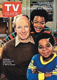 an older man and two young boys on the cover of tv guide