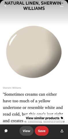 an image of some white creams on a cell phone with the caption'sometimes creams can either have too much of a yellow undertone or resemble white and red cold, but