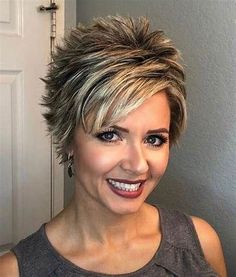 Pixie Grey Highlights, Short Hairstyle Women Spikey, Short Shaggy Haircuts Choppy Layers Fine Hair Over 50, Long Layered Pixie Haircut Fine Hair, Sassy Hair Older Women, Short Choppy Hairstyles, Choppy Hairstyles