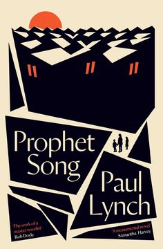 a book cover with the title prophet song written in black and red on it