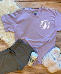 A Monogrammed T-Shirt is a wardrobe must have for anyone! Stay comfy and do it in style! You can never go wrong with a preppy monogrammed tee! Choose your own thread color! Be sure to browse our store for matching jewelry and monogrammed caps!  for current monogramming times on in stock items.  *6.0 oz. pre-shrunk 100% cotton (Dark Heather, Heather Cardinal, Heather Indigo, Heather Navy, Heather Sapphire, Safety Green, Safety Orange and Safety Pink are 50/50 cotton/polyester. Antique Cherry Red, Preppy Cotton T-shirt With Letter Print, Spring Casual T-shirt With Monogram Print, Casual Monogram Print Crew Neck T-shirt, Spring Casual Monogram Tops, Spring Casual Tops With Monogram, Casual Monogram Print T-shirt For Spring, Casual Cotton Monogram T-shirt, Cotton Monogram T-shirt For Spring, Spring Cotton Monogram T-shirt